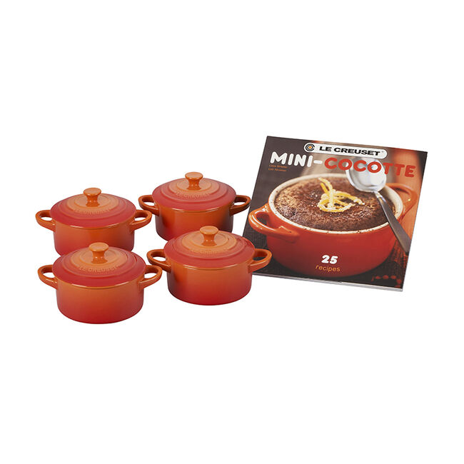 Mini Cocottes Set with Cookbook, view 3